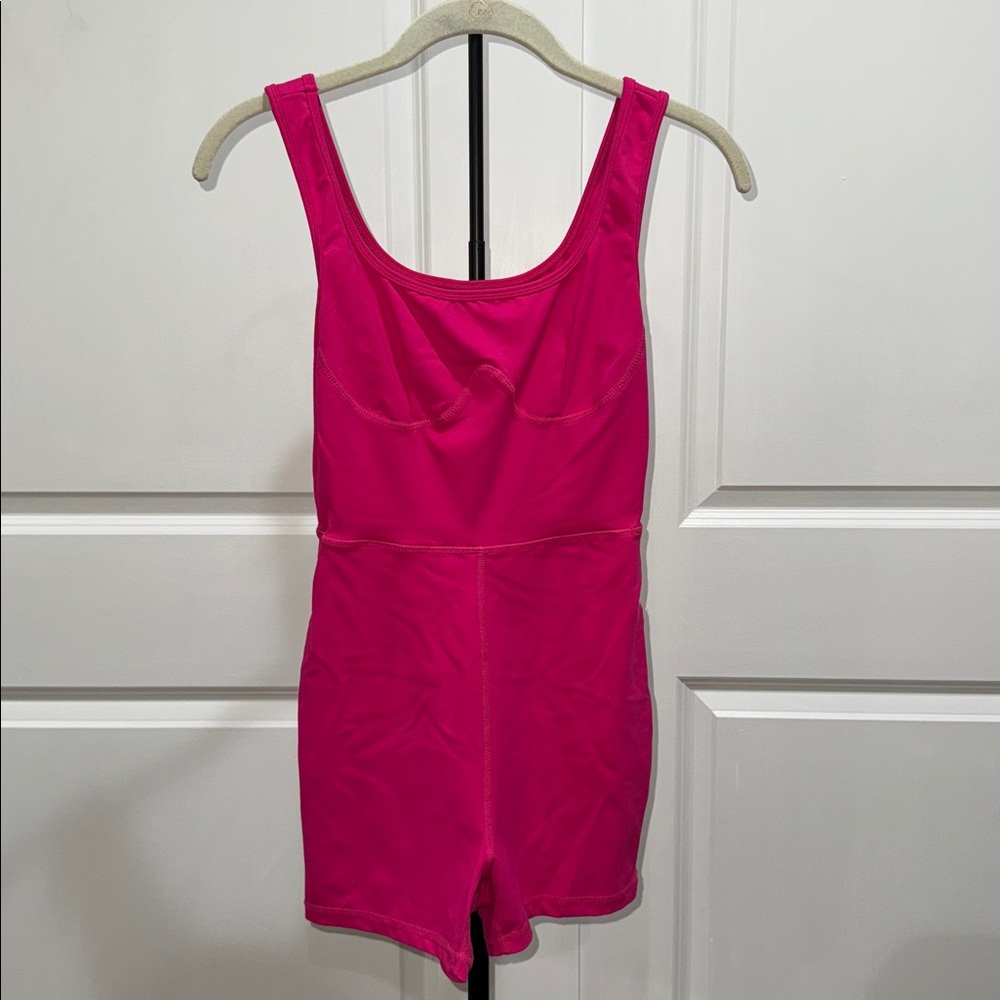 SHEIN Vibrant Pink  One Piece